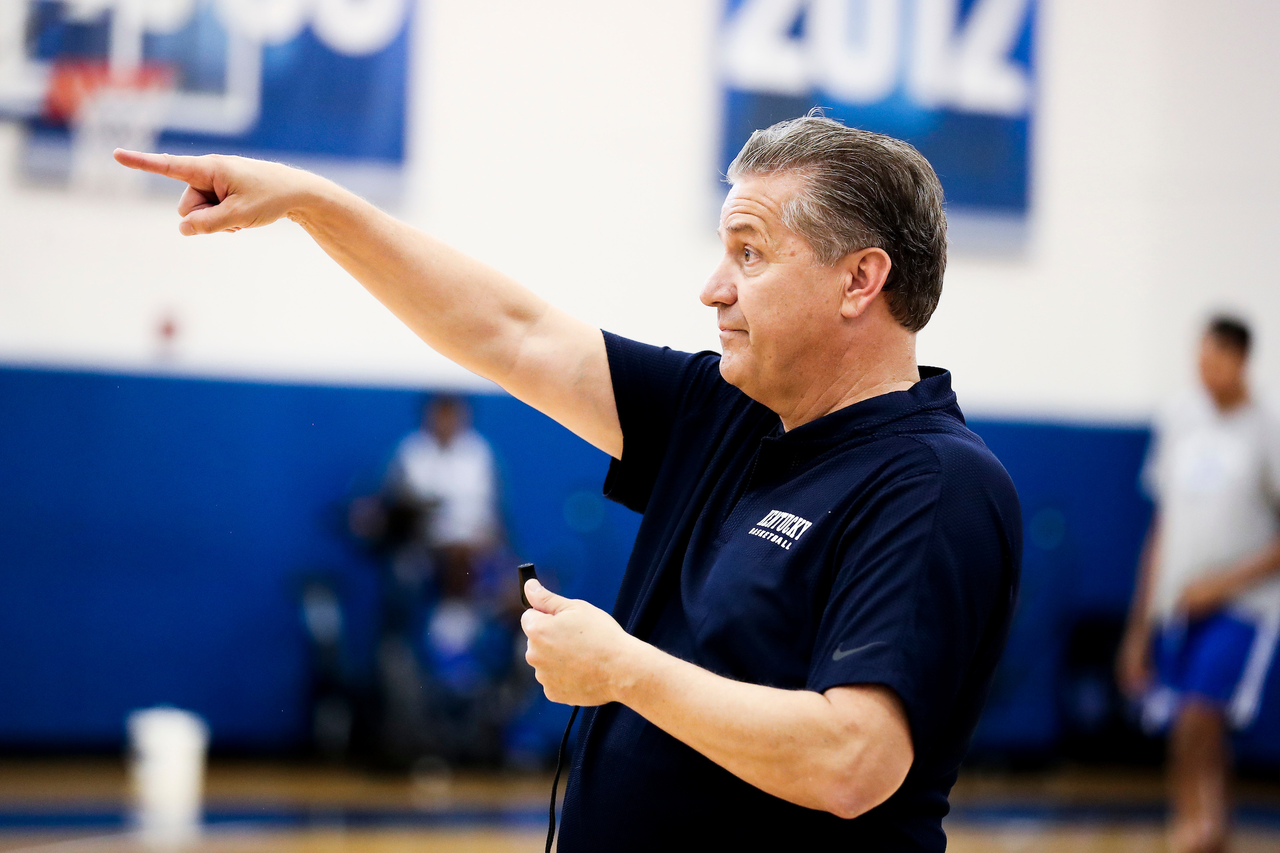 John Calipari.

First practice of the season.

Photos by Chet White | UK Athletics