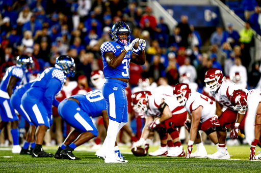 Jamar Watson. 

UK beat Arkansas 24-20. 

Photo by Grace Bradley | UK Athletics