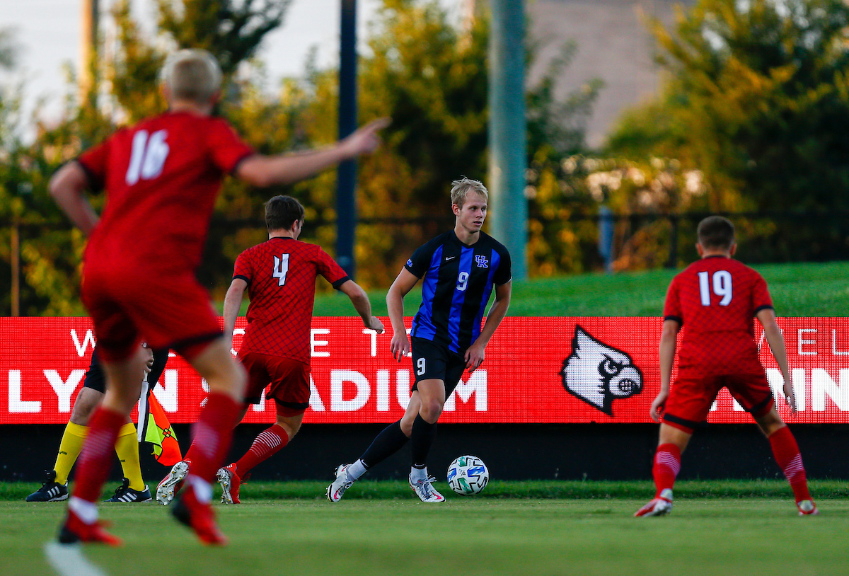 Eythor Bjorgolfsson. 

Kentucky Beat Louisville 3-1. 

Photo By Barry Westerman | UK Athletics
