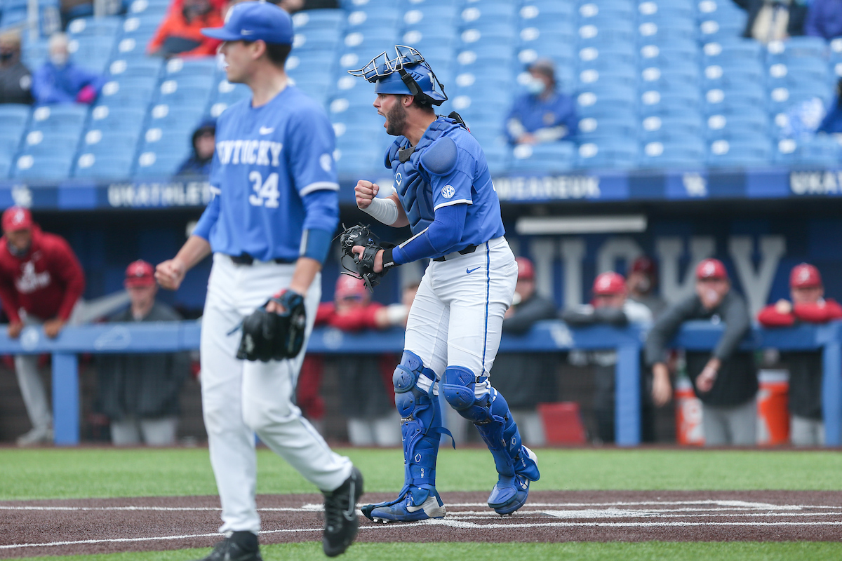 Coltyn Kessler.

Kentucky beats Alabama 5 - 2.

Photo by Sarah Caputi | UK Athletics