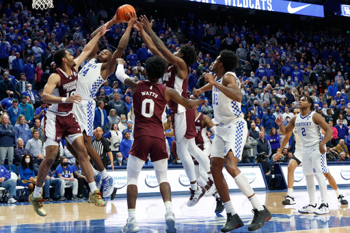 Oscar Tshiebwe. Keion Brooks Jr.

Kentucky beats Mississippi St. 82-74..

Photo by Elliott Hess | UK Athletics