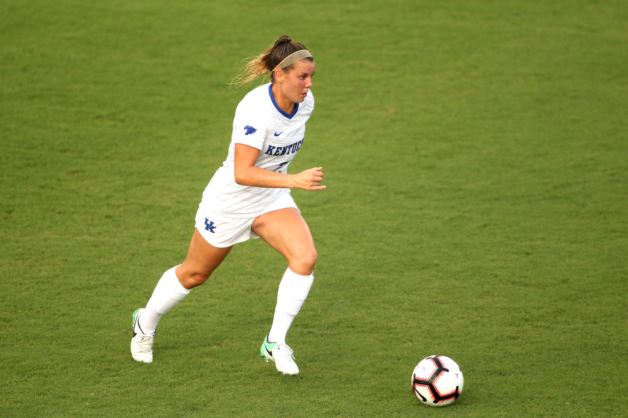 Foster Ignoffo.

The University of Kentucky women's soccer team beat SIUE 2-1 in the Cat's season opener on Friday, August 17th, 2018, at The Bell in Lexington, Ky.

Photo by Quinlan Ulysses Foster I UK Athletics