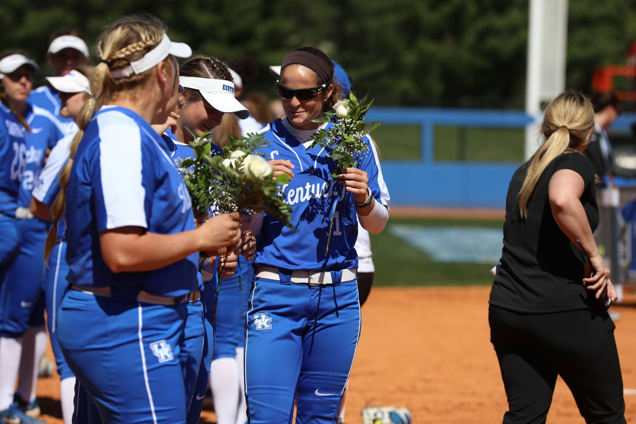 Sarah Rainwater.

University of Kentucky softball vs. Auburn on Senior Day. Game 1.

Photo by Quinn Foster | UK Athletics