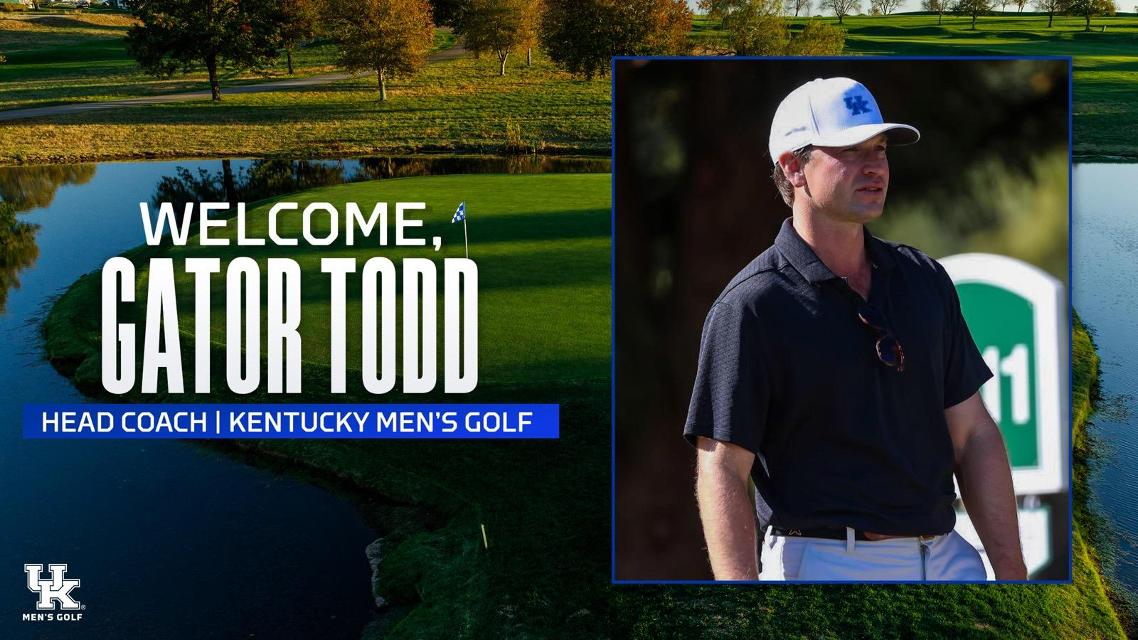Gator Todd Hired as Head Coach of Kentucky Men’s Golf