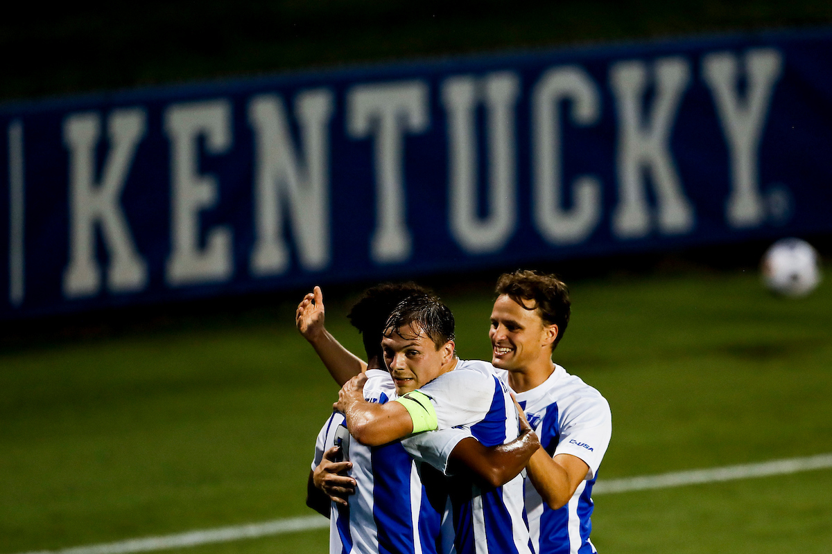 Daniel Evans. Marcel Meinzer. Nick Gutmann. 

UK beat Wright St. 3-0.

Photos by Chet White | UK Athletics