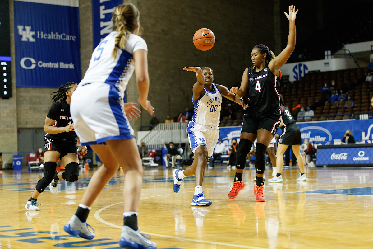 Olivia Owens.

Kentucky falls to South Carolina 75-70.

Photo by Elliott Hess | UK Athletics