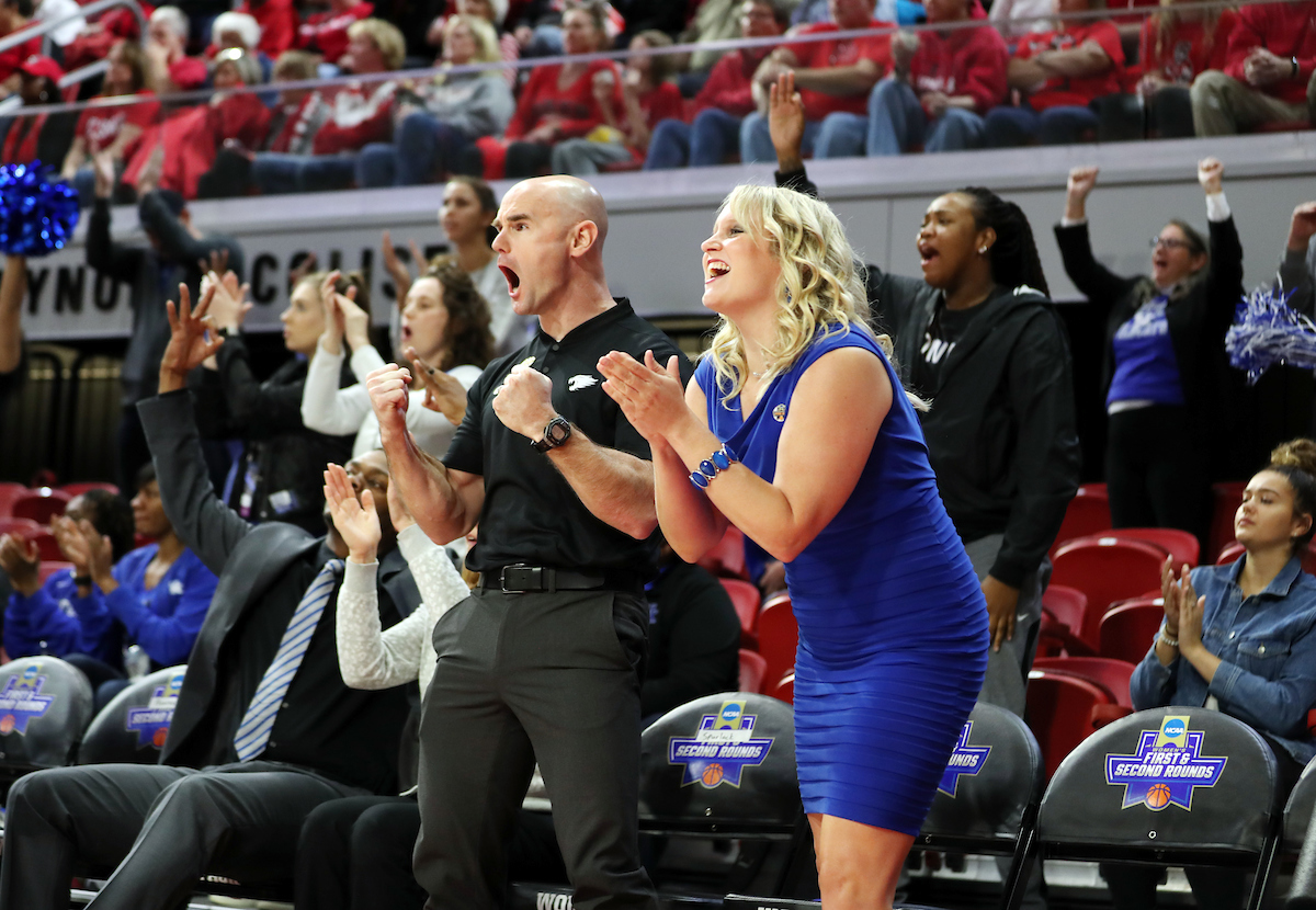 Dr. Kaiser, John Spurlock 

Women's Basketball falls to NC State on Monday, March 25, 2019. 

Photo by Britney Howard | UK Athletics