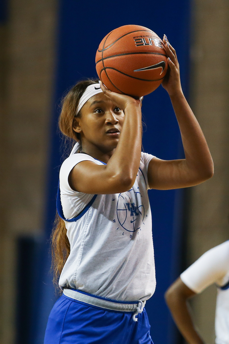 Nyah Leveretter.

Women’s basketball Scrimmage.

Photo by Hannah Phillips | UK Athletics