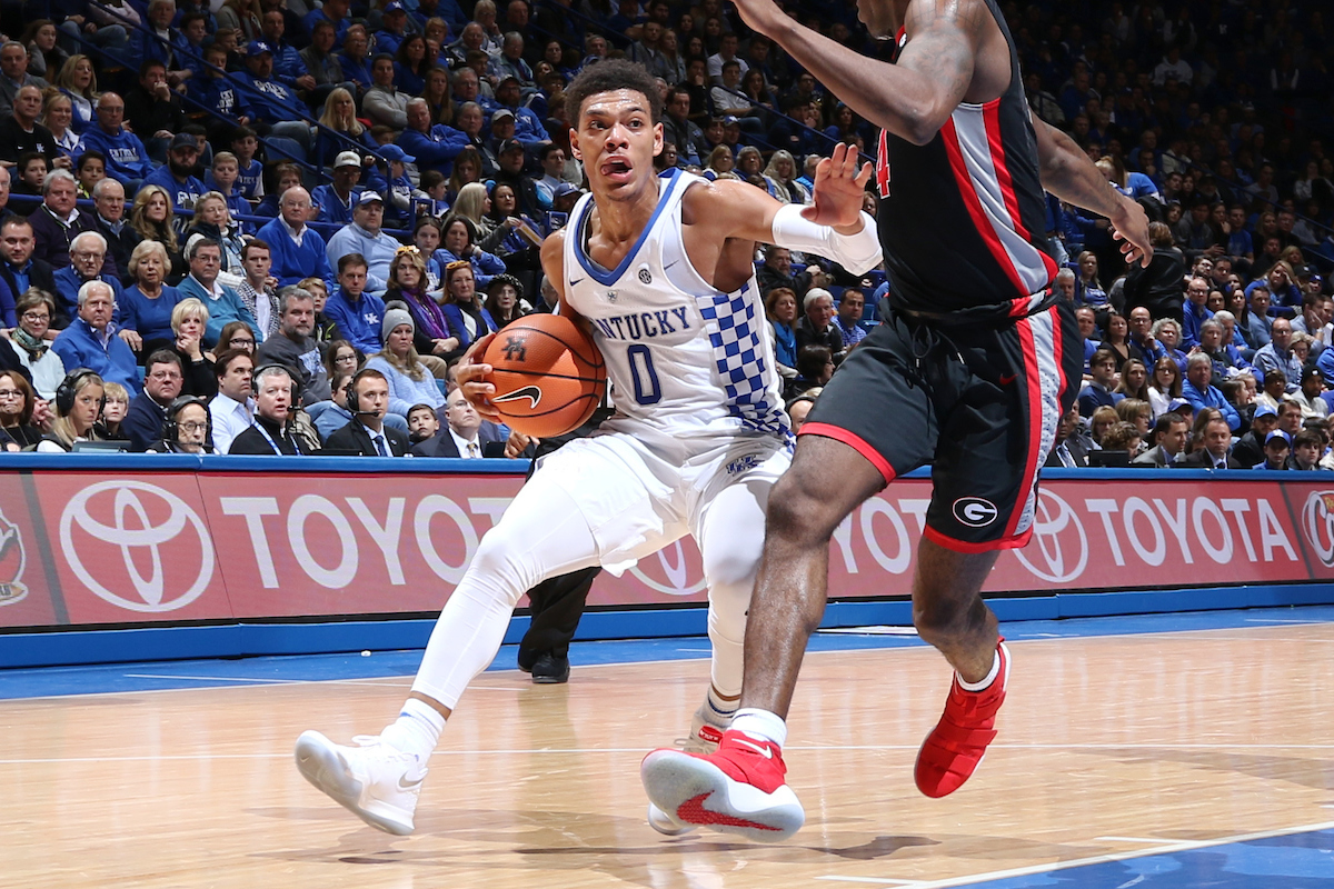 Quade Green.

The University of Kentucky men's basketball team beat Georgia 66-61 on Sunday, December 31, 2017 at Rupp Arena in Lexington, Ky. 

Photo by Quinn Foster I UK Athletics