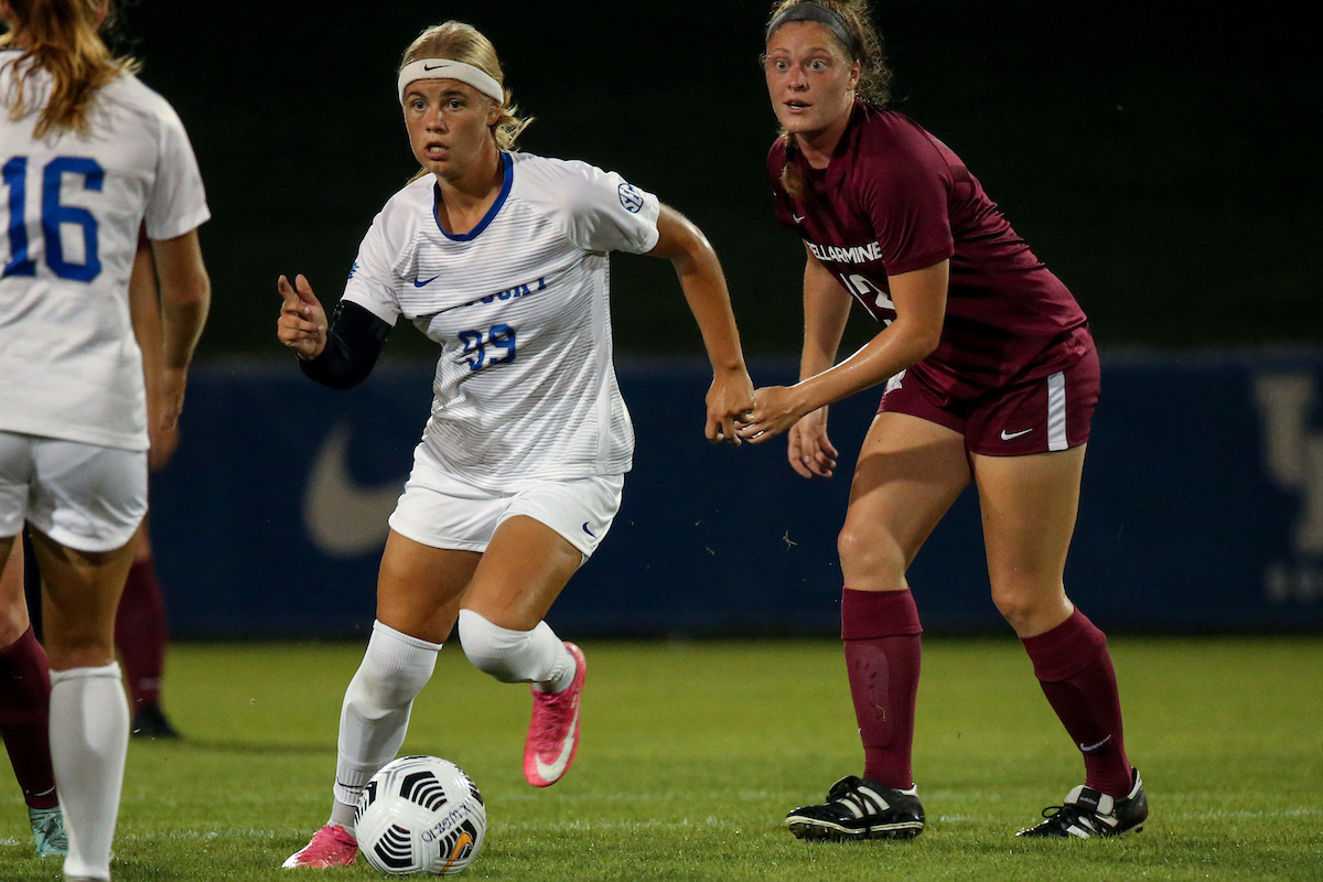 Maria Olsen.

Kentucky beats Bellarmine 4 - 0.

Photo by Sarah Caputi | UK Athletics
