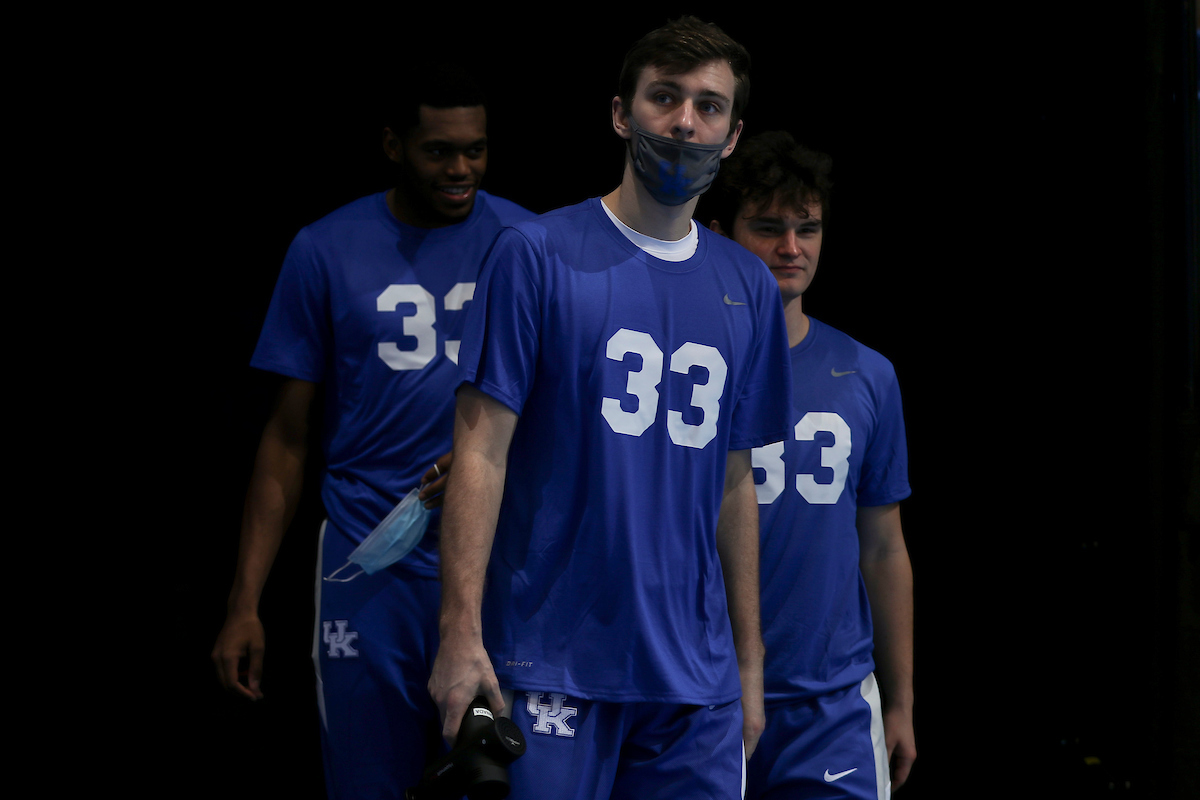 Brennan Canada. Keion Brooks Jr. Riley Welch.

Kentucky loses to Alabama, 85-65.

Photo by Chet White | UK Athletics