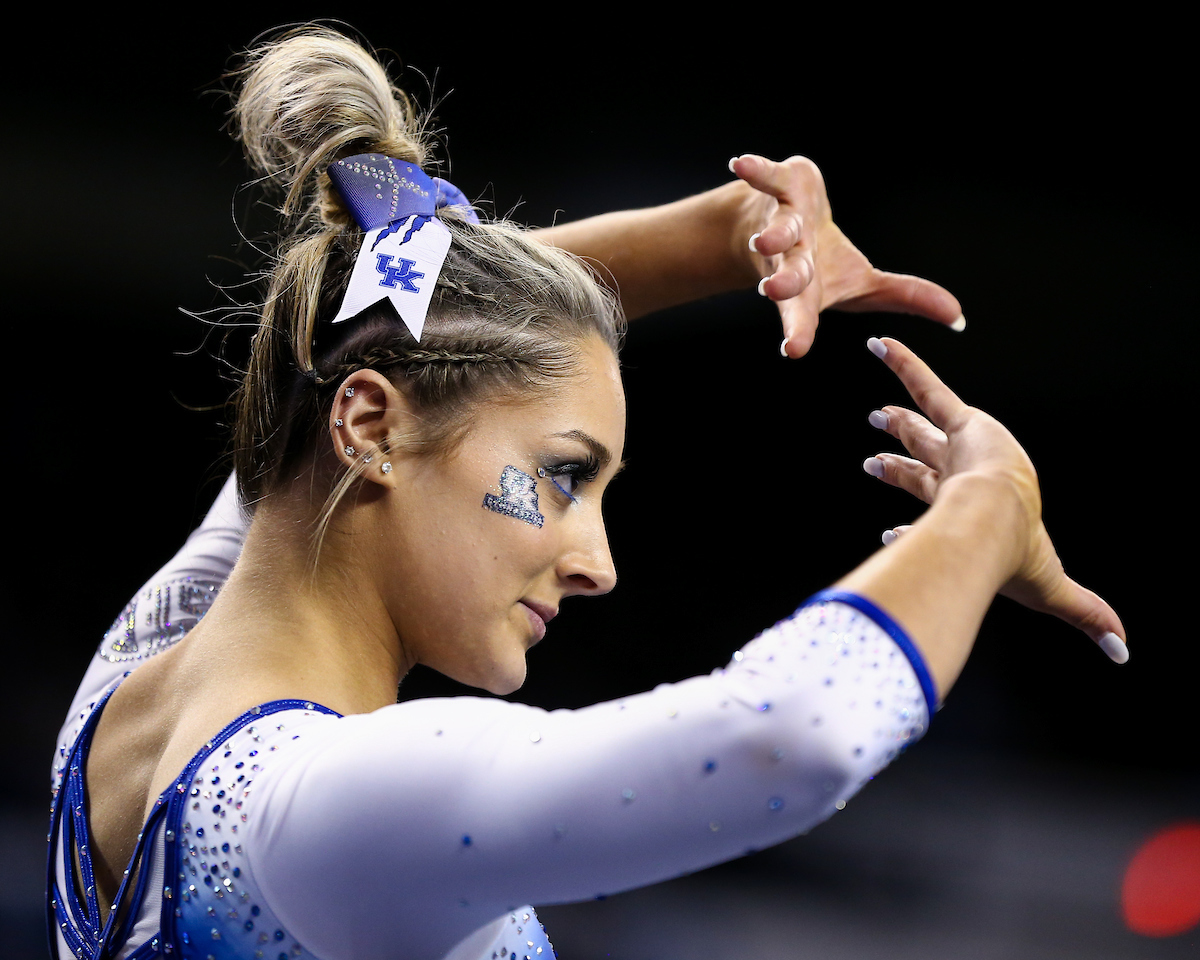Isabella Magnelli.

Kentucky defeats Michigan State on Senior night.

Photo by Tommy Quarles | UK Athletics