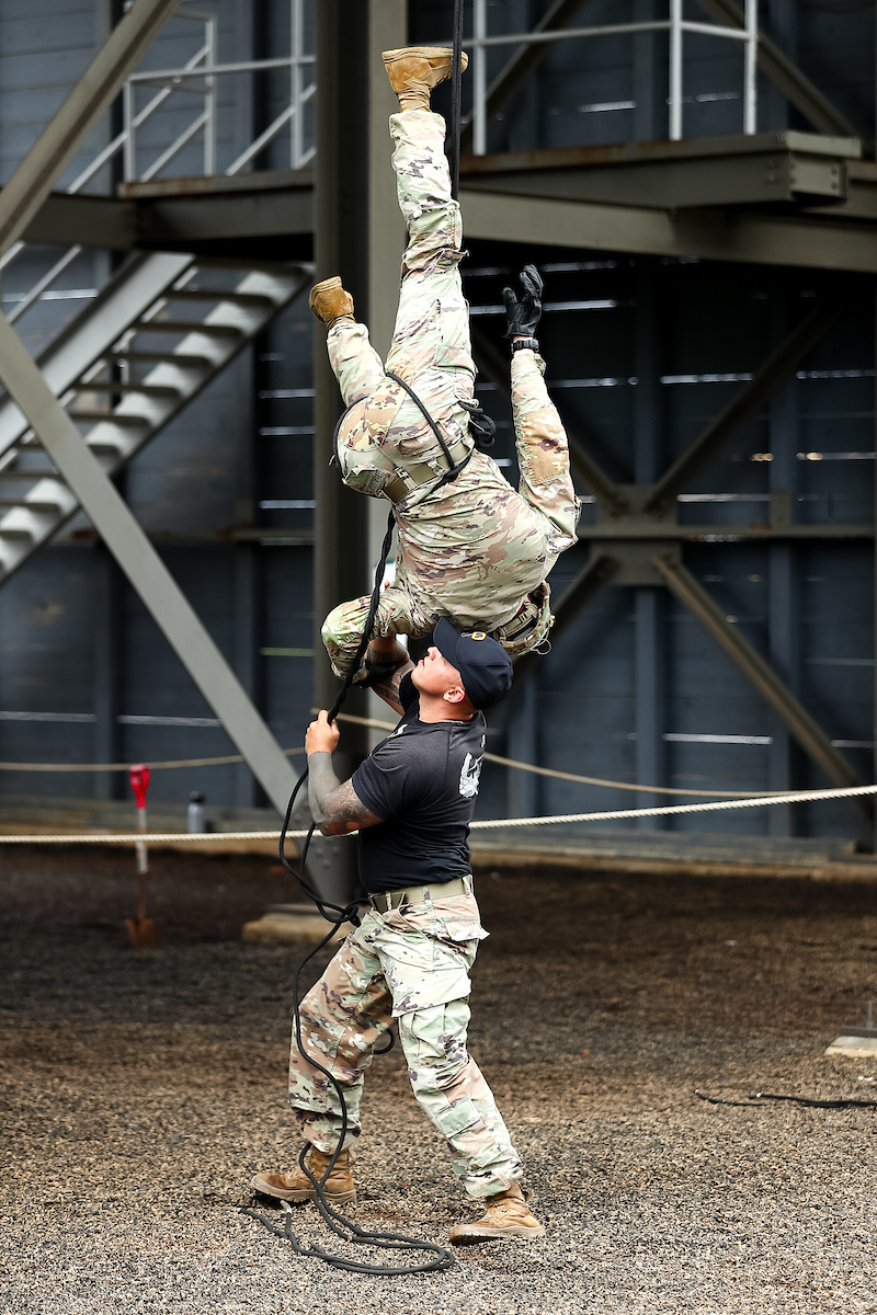 Airborne.

Kentucky Women’s Basketball team bonding trip to Fort Campbell.

Photo by Eddie Justice | UK Athletics