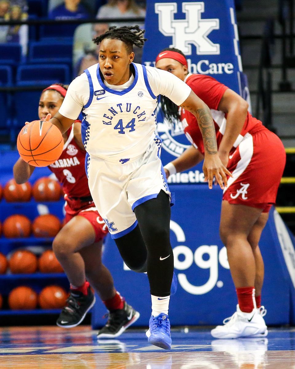 Dre'una Edwards. 

Kentucky beats Alabama 81-68.

Photo by Eddie Justice | UK Athletics