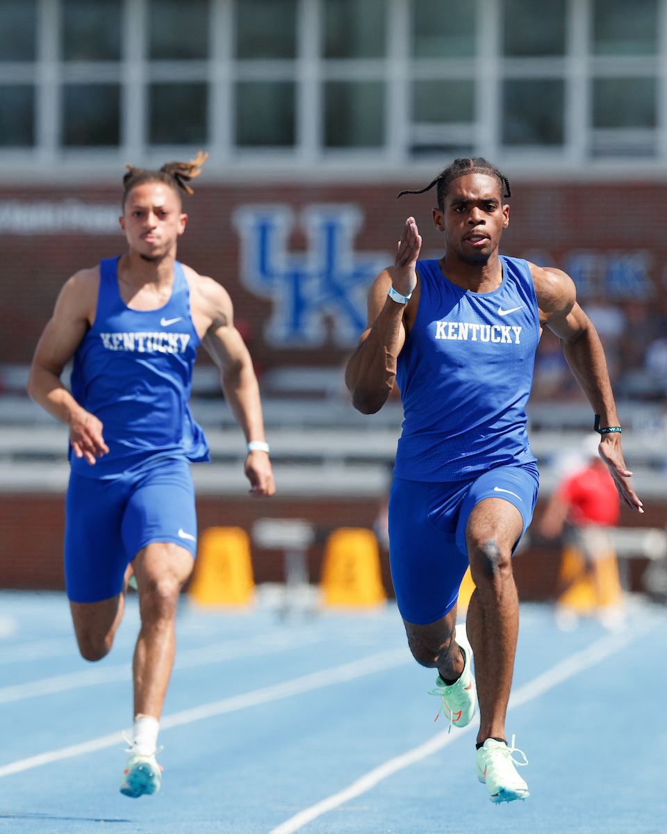 Lance Lang. Myles Anders.

Day two of the Kentucky Invitational.

Elliott Hess | UK Athletics