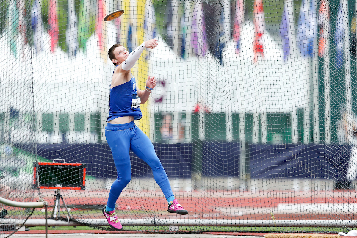Tim Duckworth.

Day two of the NCAA Track and Field Outdoor National Championships. Eugene, Oregon. Thursday, June 7, 2018.

Photo by Elliott Hess | UK Athletics