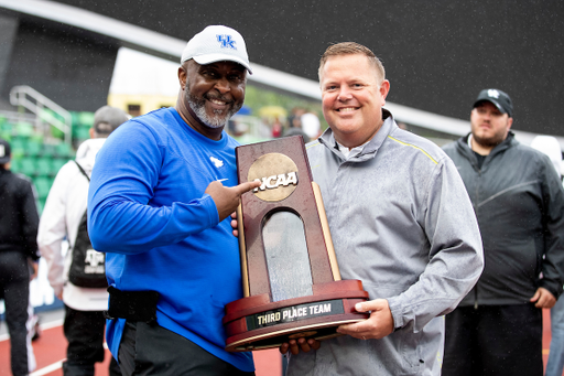 Lonnie Greene. Jason Schlafer.

Day Four. The UK women’s track and field team placed third at the NCAA Track and Field Outdoor Championships at Hayward Field in Eugene, Or.

Photo by Chet White | UK Athletics