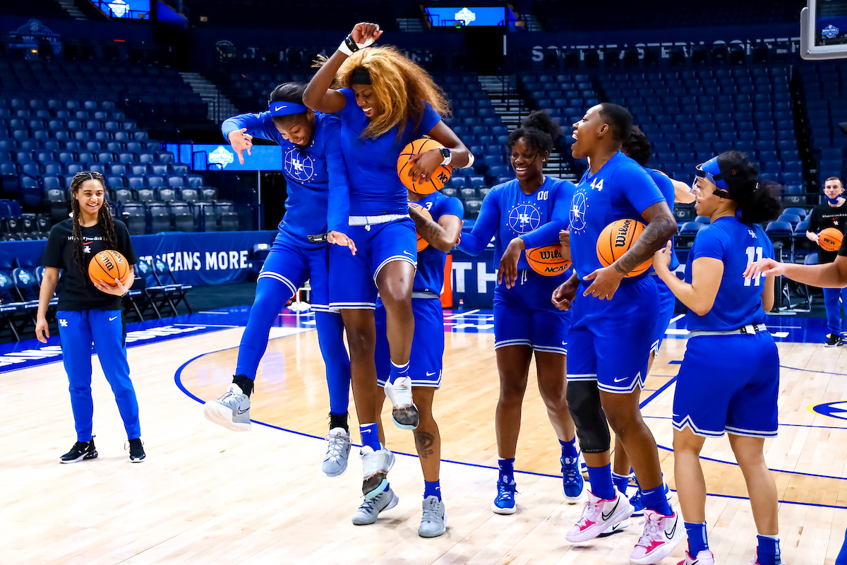 Celebration.

Kentucky shootaround day one for the SEC Tournament.

Photo by Eddie Justice | UK Athletics