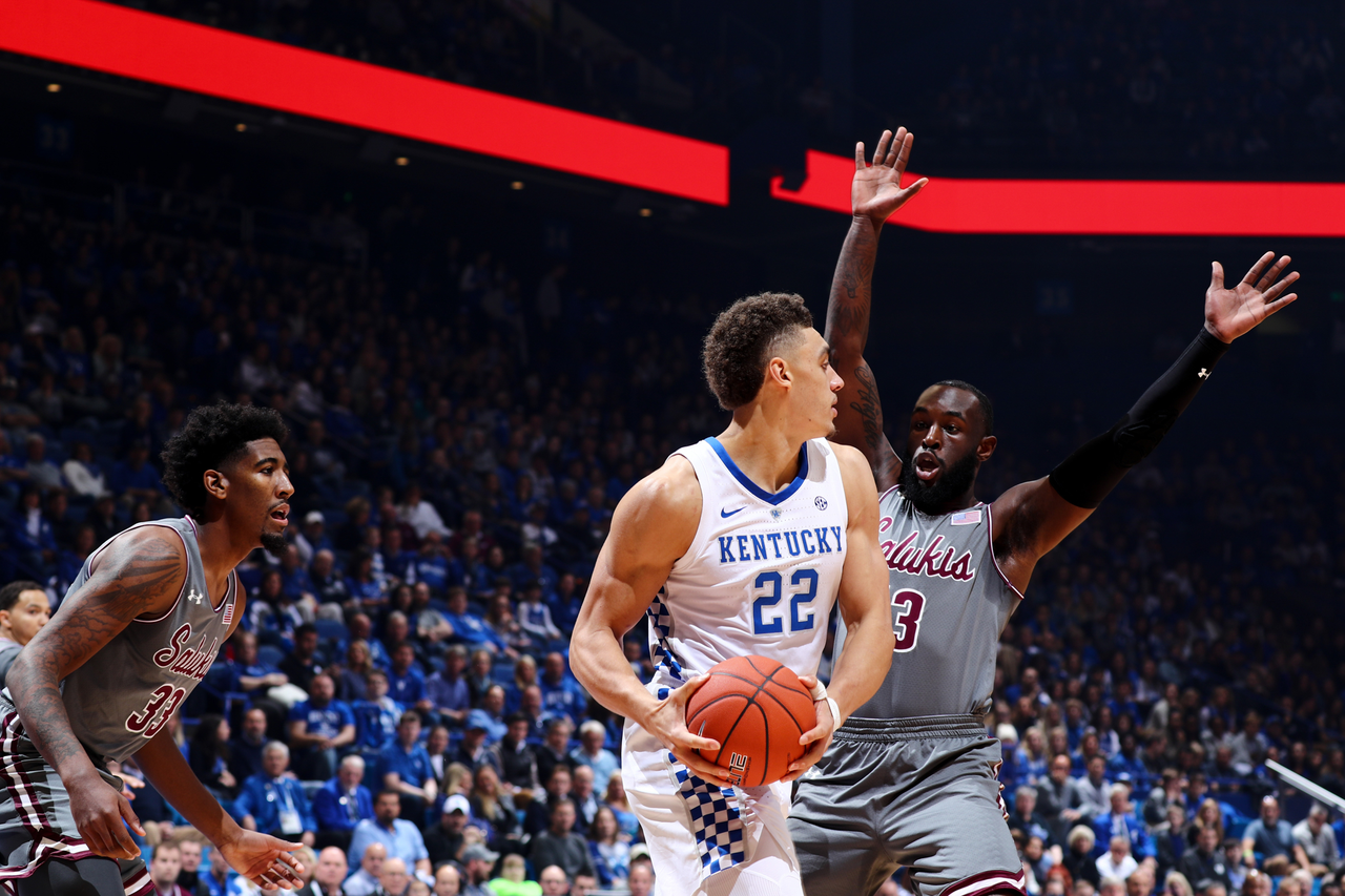 Reid Travis

Men's basketball beat SIU 71-59.

Photo by Chet White | UK Athletics