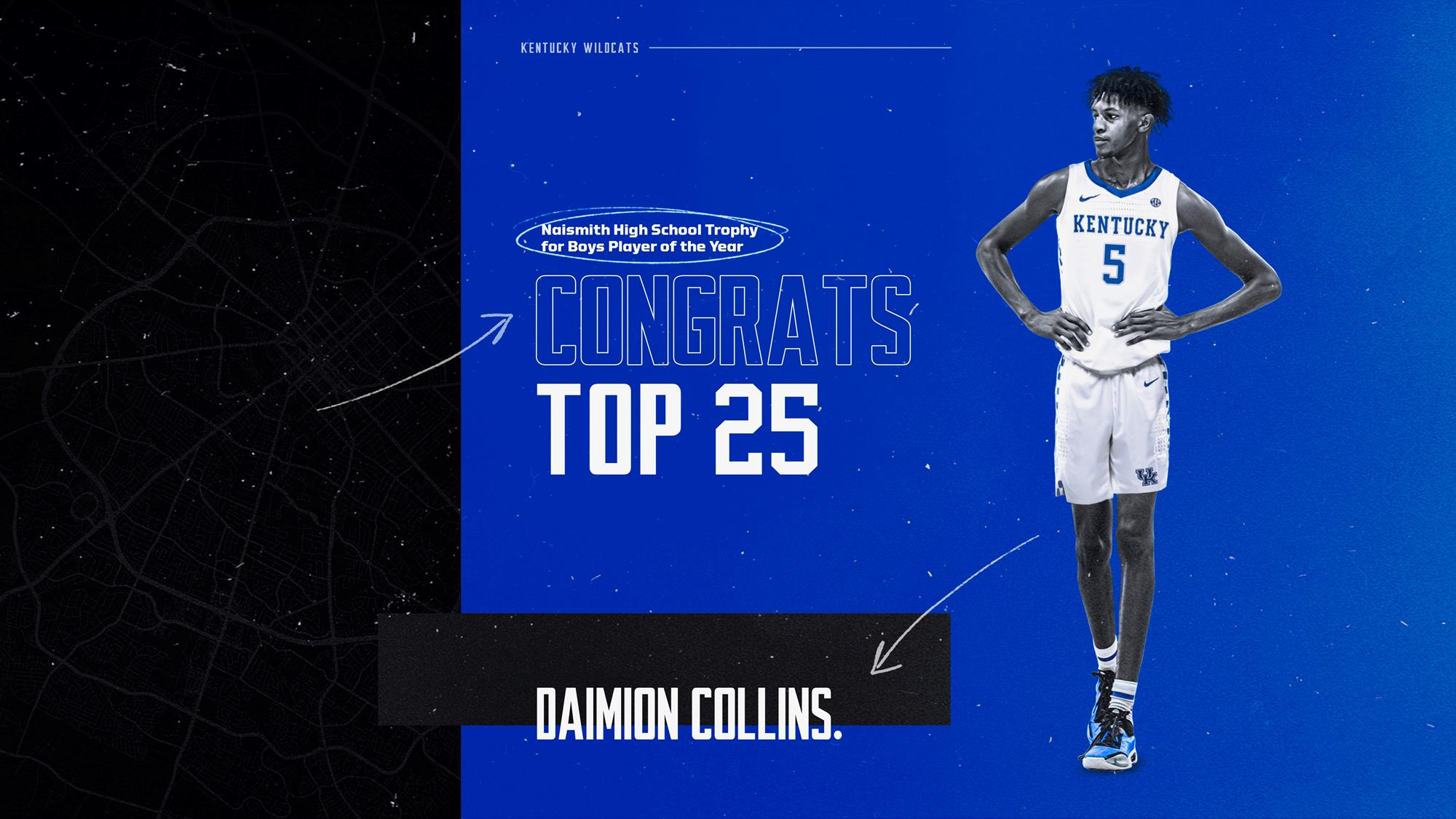 Collins Tabbed to Naismith Trophy Midseason Team