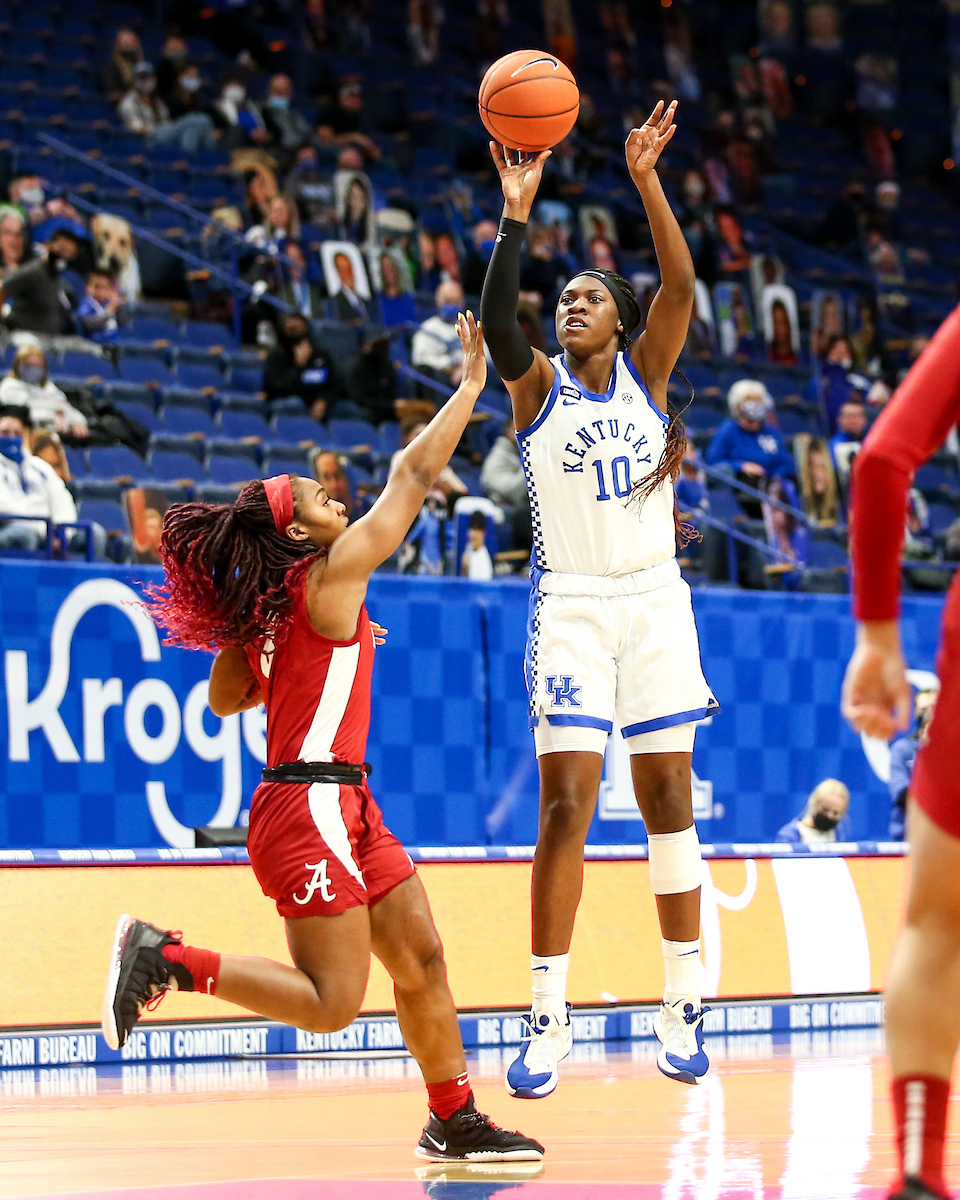 Rhyne Howard. 

Kentucky beats Alabama 81-68.

Photo by Eddie Justice | UK Athletics