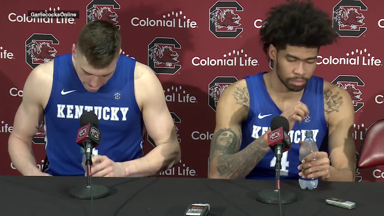 MBB: Sestina and Richards - South Carolina Postgame