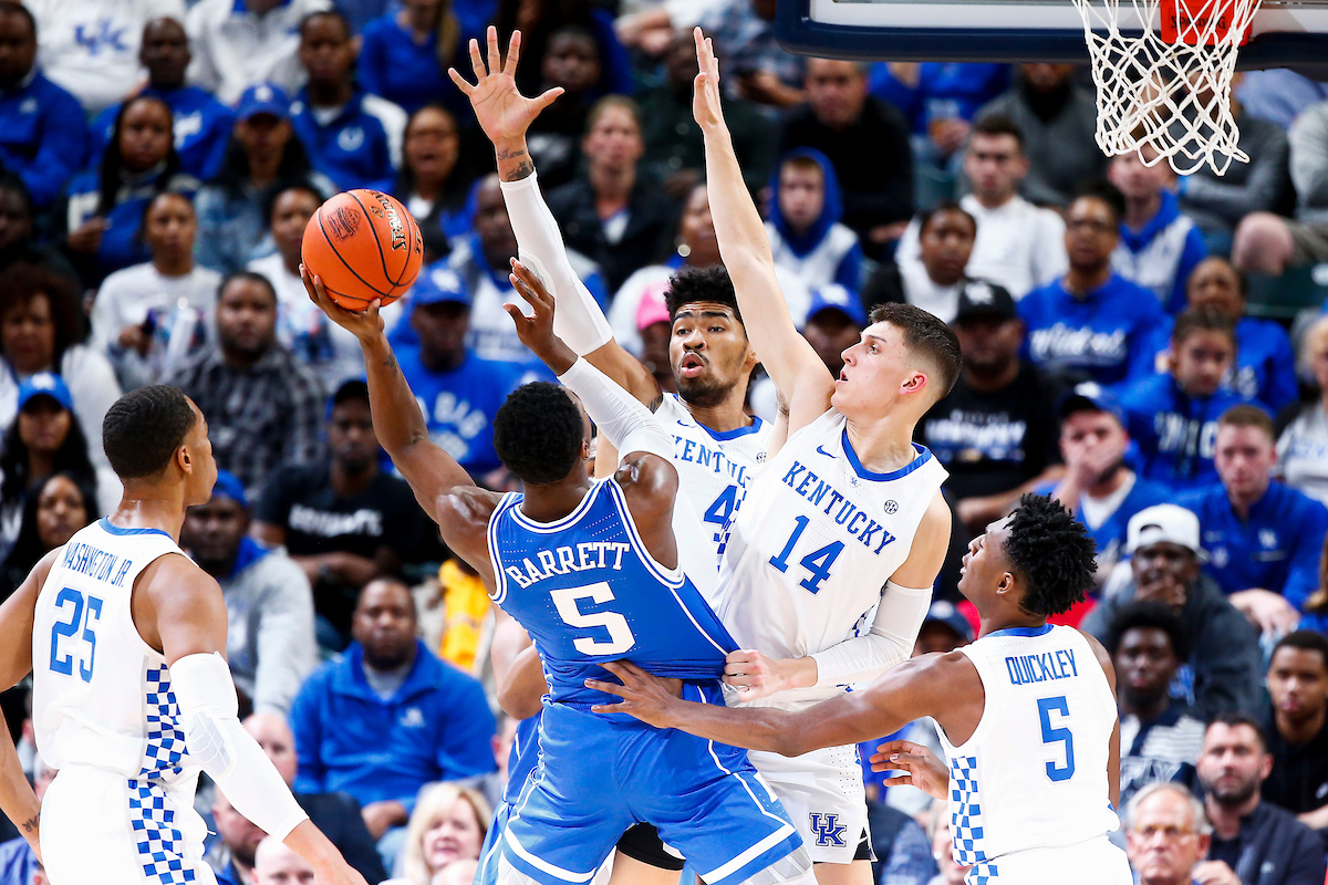 Nick Richards. Tyler Herro.

Men's basketball falls to Duke 118-84.

Photo by Chet White | UK Athletics