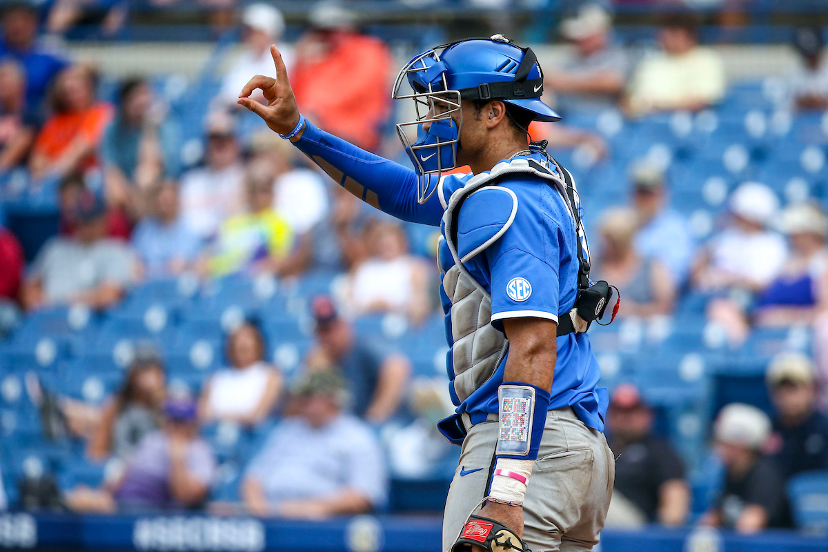 Devin Burkes.

Kentucky beats Auburn 3-1.

Photo by Sarah Caputi | UK Athletics