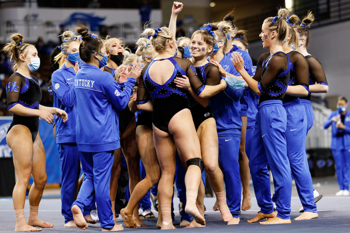 ANNA HAIGIS.

Kentucky beats Auburn, 196.225 - 194.550.

Photo by Elliott Hess | UK Athletics