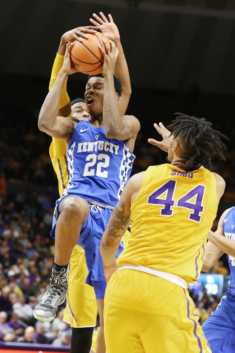 Shai Gilgeous-Alexander.

The University of Kentucky men's basketball team beat LSU 74-71 at the Pete Maravich Assembly Center in Baton Rouge, La., on Wednesday, January 3, 2018.

Photo by Chet White | UK Athletics