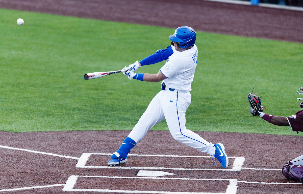 T.J. Collett.


Kentucky baseball defeated EKU 7-3 on opening day at Kentucky Proud Park. 

Photo by Elliott Hess | UK Athletics