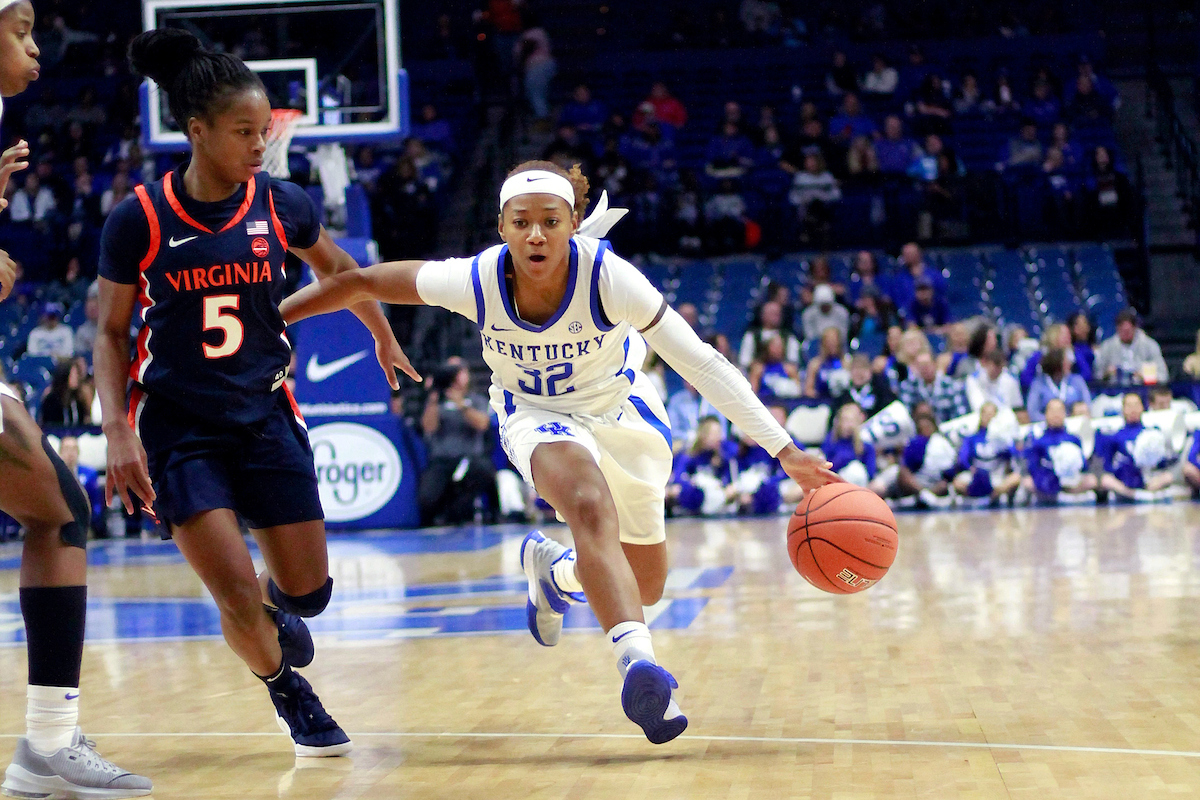 Jaida Roper


Women's Basketball beats Virginia 63-51 at Rupp Arena on Thursday, November 15, 2018.

Photo by Alex Martens