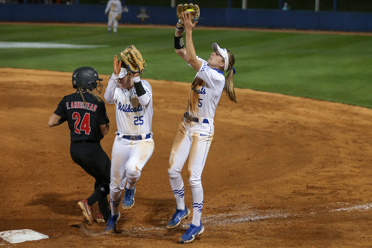 Tatum Spangler.

Kentucky loses to Georgia 5 - 2.

Photo by Sarah Caputi | UK Athletics