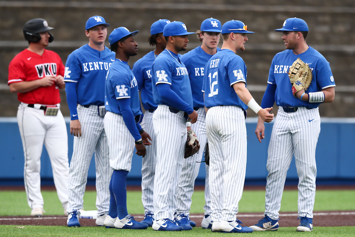 Team.

Kentucky beat Western Kentucky 10-4.

Photo by Elliott Hess | UK Athletics