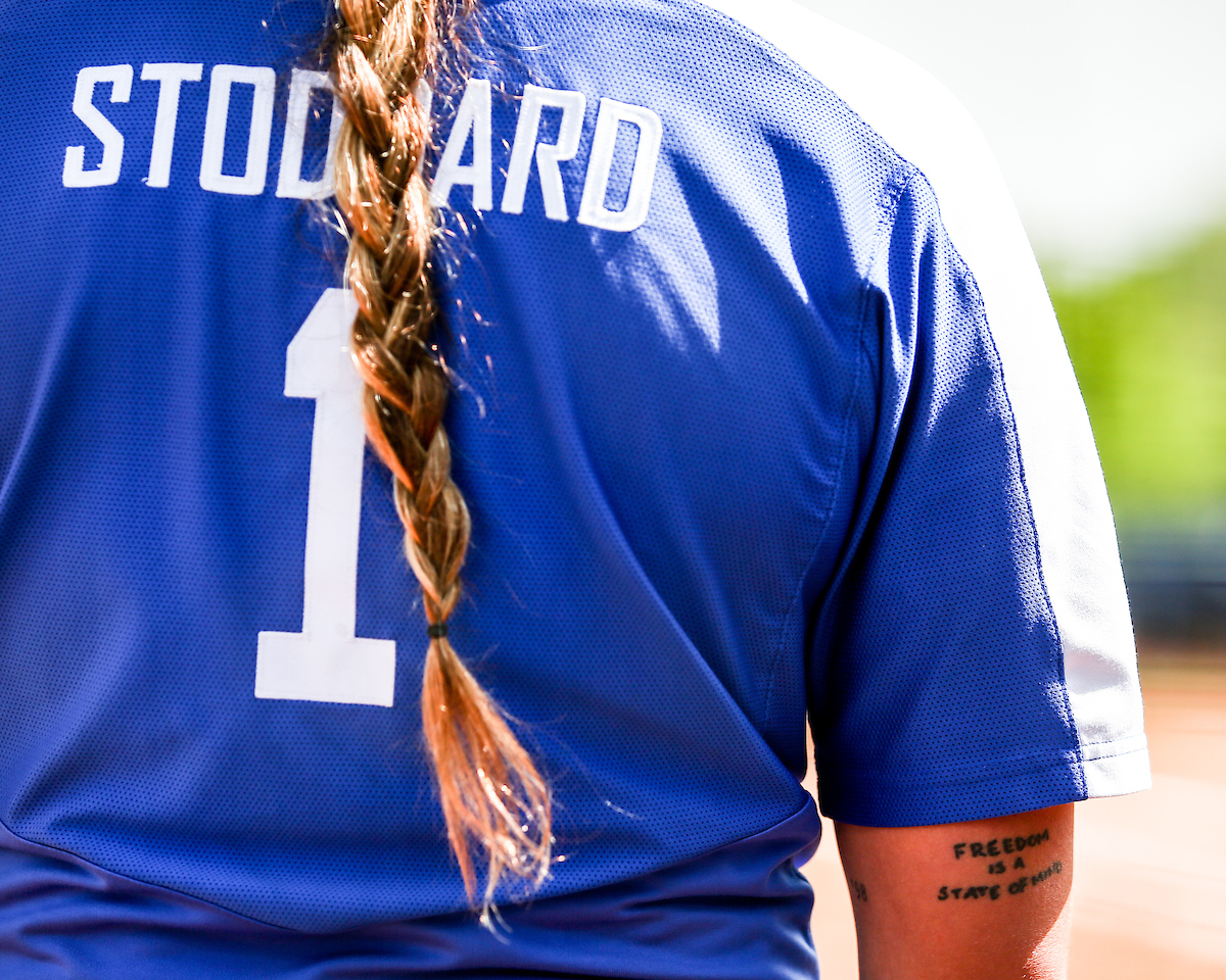 Miranda Stoddard. 

Kentucky loses to LSU 10-4. 

Photo by Eddie Justice | UK Athletics