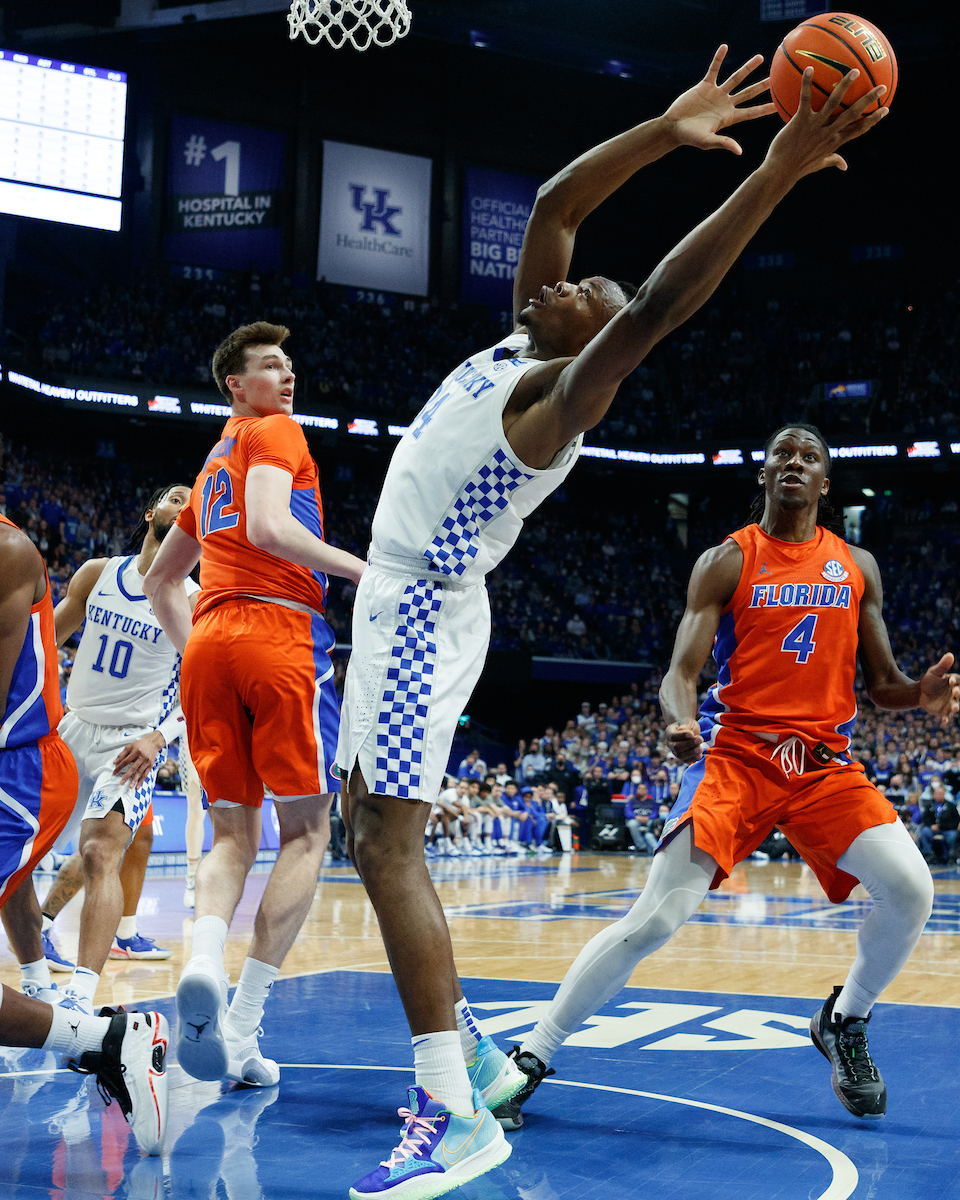 Oscar Tshiebwe.

Kentucky beat Florida 78-57.

Photo by Elliott Hess | UK Athletics