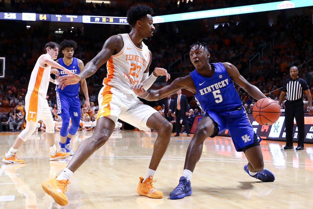 Immanuel Quickley.

Kentucky beat Tennessee, 77-64.

Photo by Elliott Hess | UK Athletics
