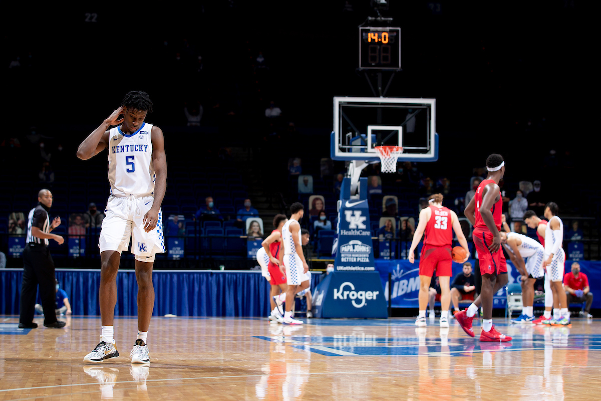 Terrence Clarke.

Kentucky falls to Richmond, 76-64.

Photo by Chet White | UK Athletics