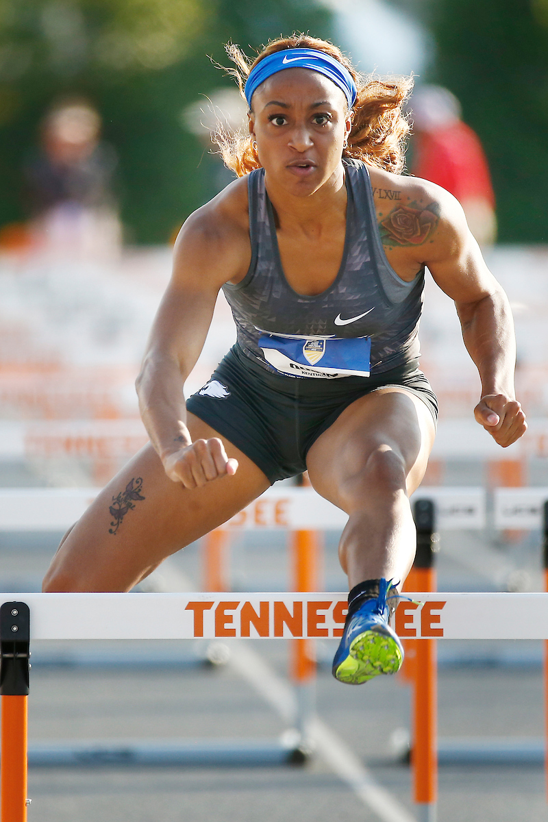 Jasmine Camacho-Quinn.

Day two of the 2018 SEC Outdoor Track and Field Championships on Saturday, May 12, 2018, at Tom Black Track in Knoxville, TN.

Photo by Chet White | UK Athletics