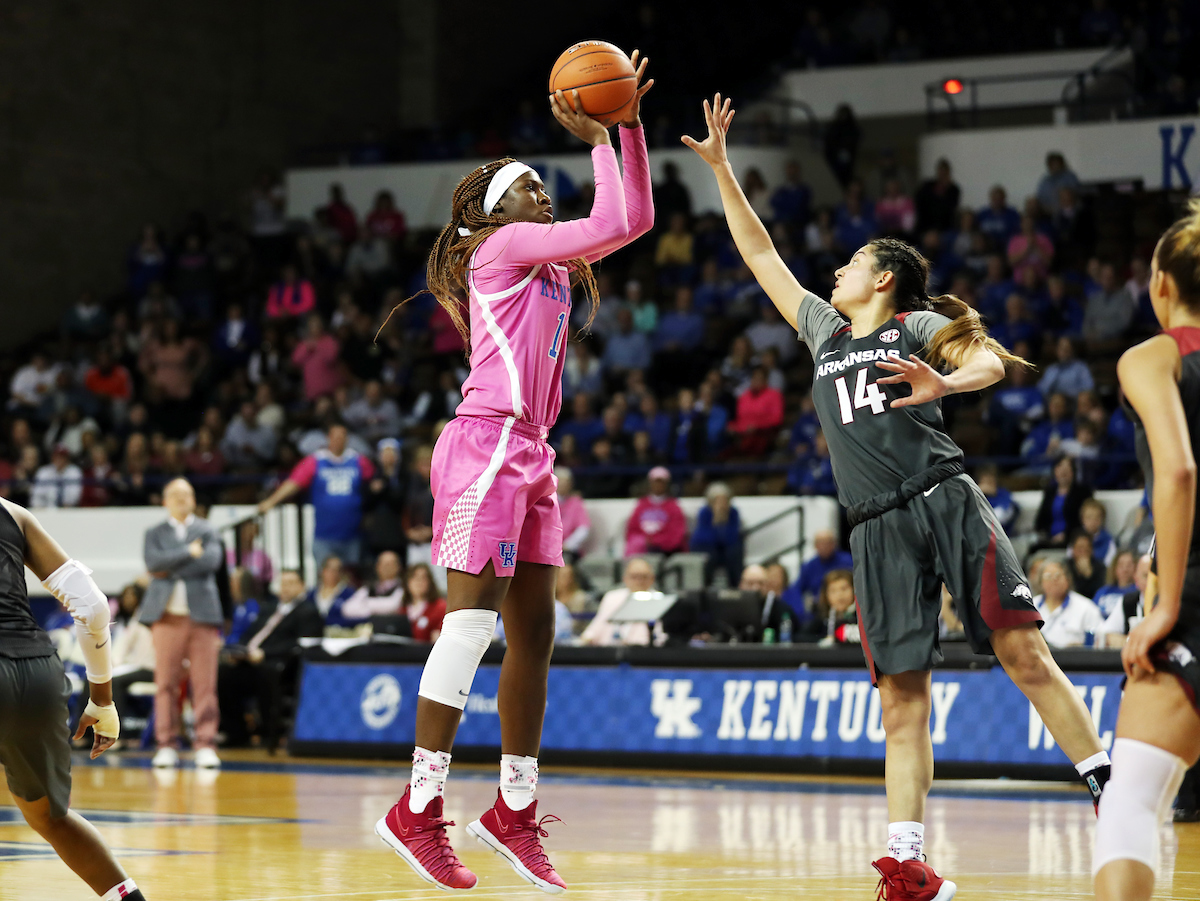 Rhyne Howard
The UK Women's Basketball team beat Arkansas.
Photo by Britney Howard | UK Athletics
