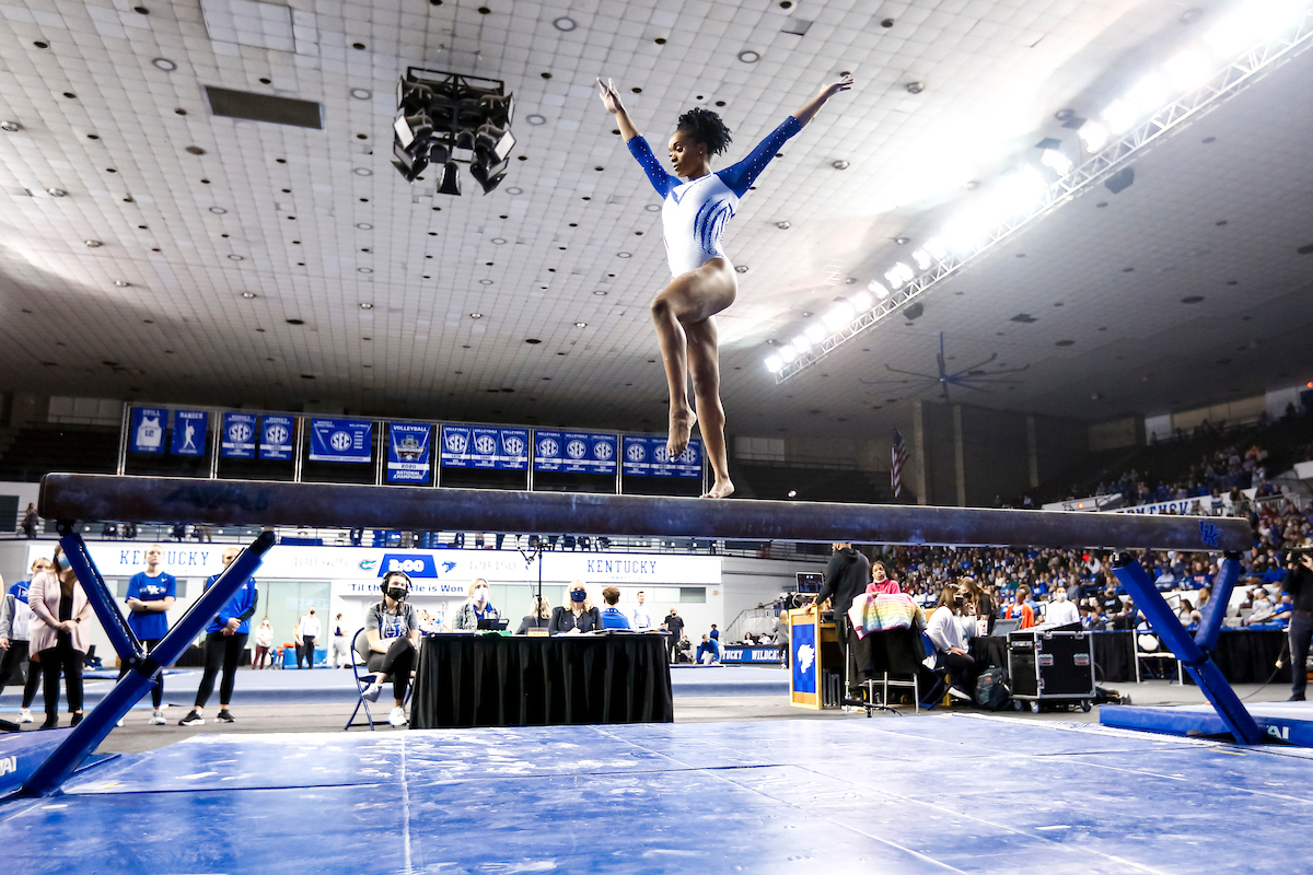 Arianna Patterson.

Kentucky gymnastics loses to Florida.

Photo by Tommy Quarles | UK Athletics