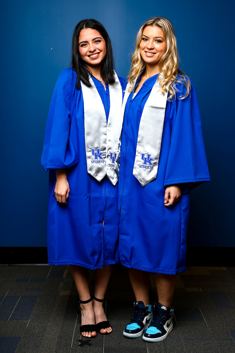 Miranda Jimenez. Julia Grosso.December 2021 Graduation Photos.Photo by Eddie Justice | UK Athletics