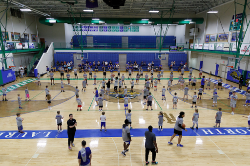 Men’s basketball camp at North Laurel High School in London, Kentucky.

Photo by Elliott Hess | UK Athletics