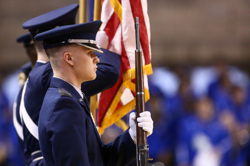 Color Guard. 

Kentucky beat Mississippi State 73-62.

Photo by Grace Bradley | UK Athletics