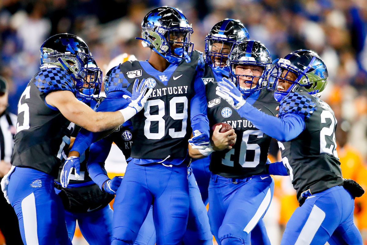 Drew Schlegel.

Kentucky falls to Tennessee 17-13.

Photo by Chet White | UK Athletics