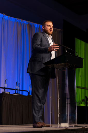 AJ Reed.

The 2020 and 2021 UK Athletics Hall of Fame classes were inducted Thursday night at Central Bank Center.

Photo by Grant Lee | UK Athletics