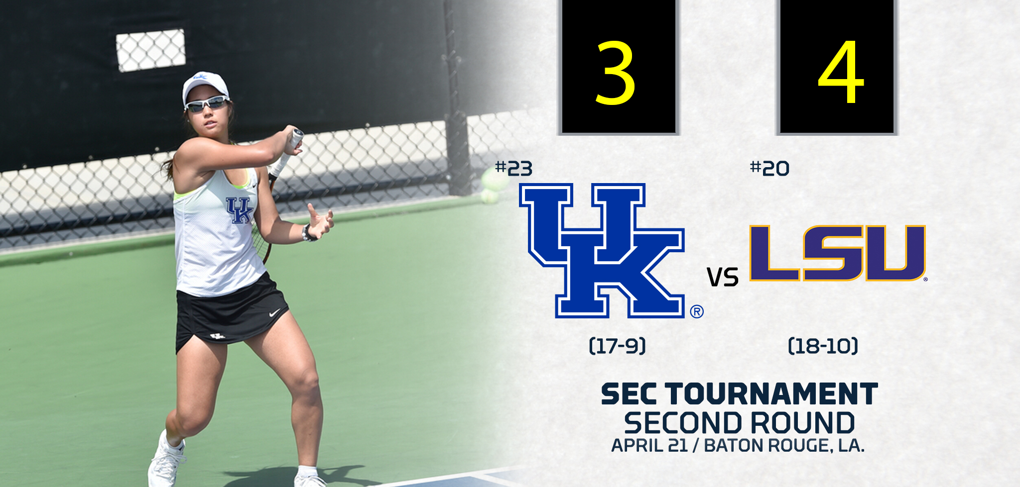 Kentucky Falls to Host LSU in SEC Tournament Second Round