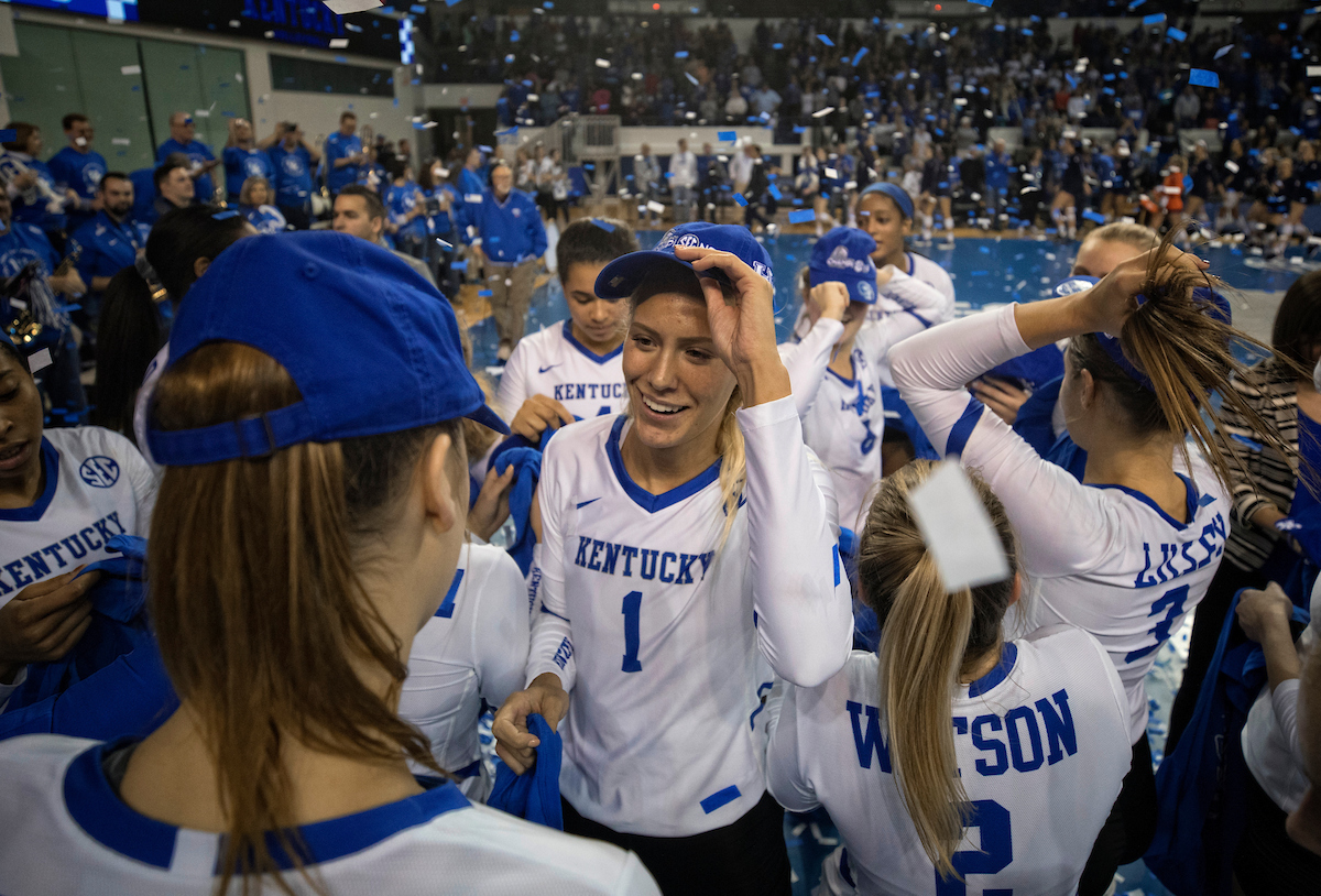 as Kentucky defeated  Auburn 3-0 on November 24, 2018.  Photo by Mark Cornelison | UKphoto