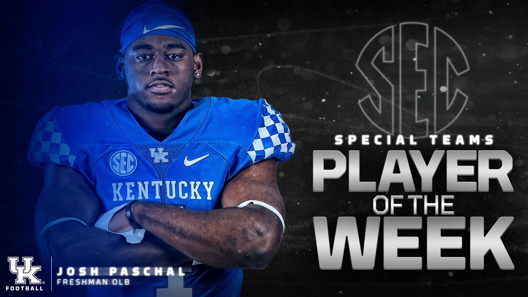 Paschal Named SEC Special Teams Player of Week