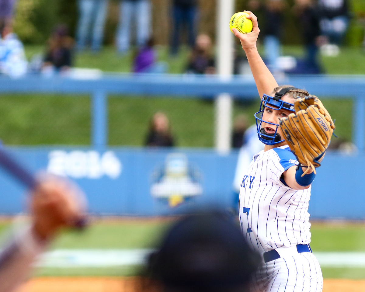 Autumn Humes. 

Kentucky defeats LSU 7-5. 

Photo by Eddie Justice | UK Athletics